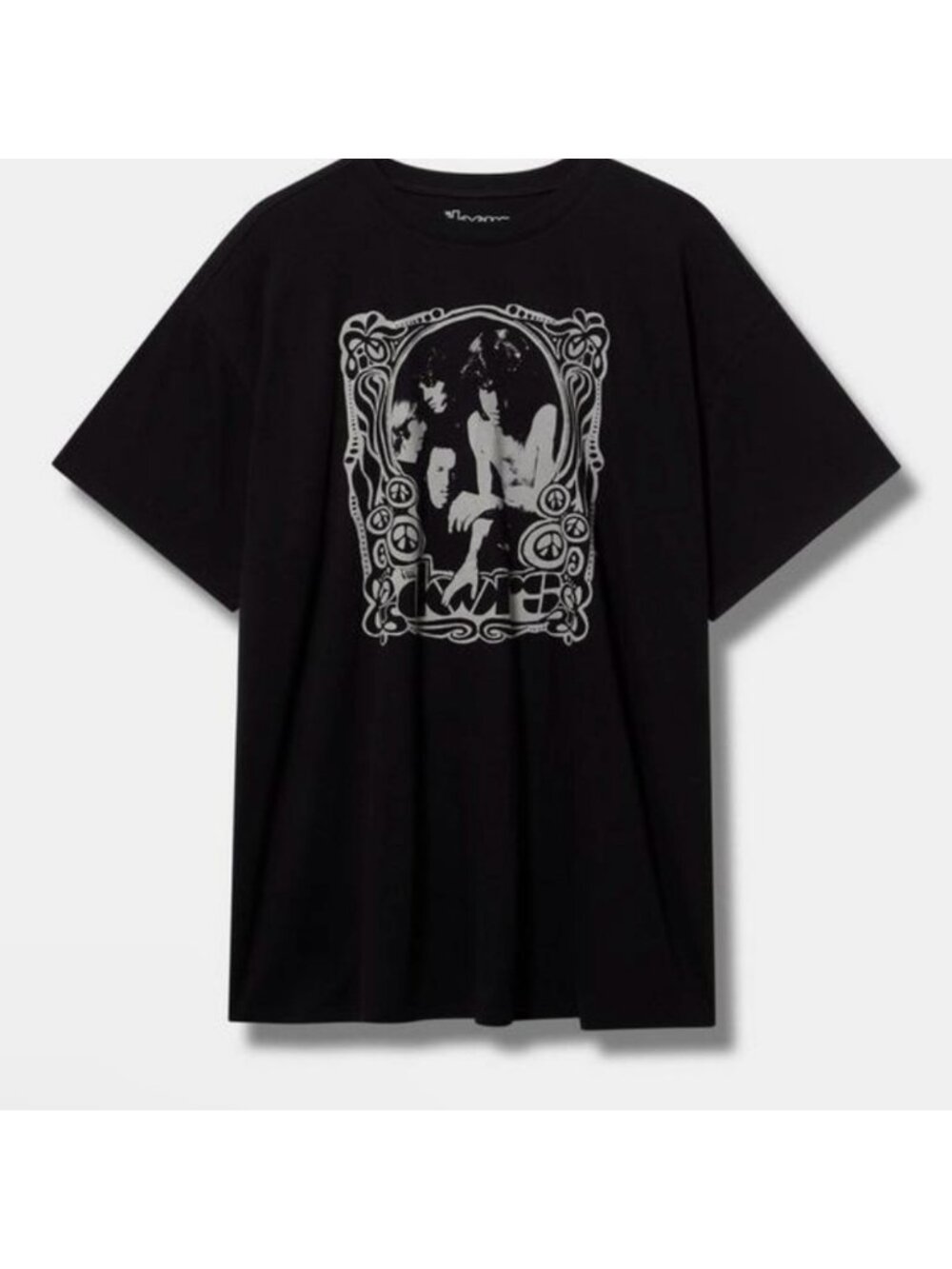 NWT Torrid “The Doors” cotton crew Tshirt Deep Black Size 1X